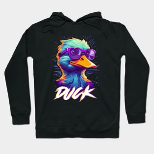 The Coolest Duck with glasses Hoodie